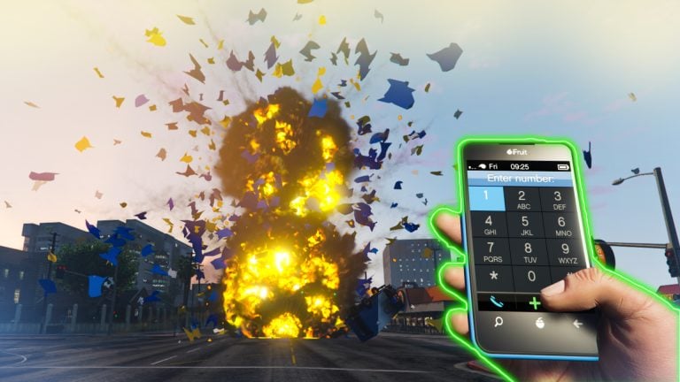 Things can go BOOM thanks to these GTA 5 cell phone cheats.